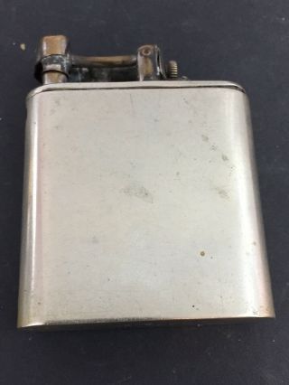 Vintage Unmarked Lift Arm Pocket Lighter With Built In Key Wind Watch 2