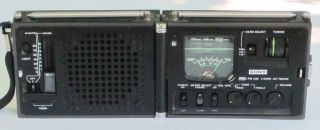 Vintage Portable Sony ICF 7800W AM FM 3 Band Radio Order 4