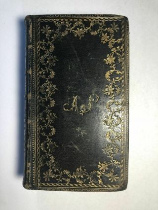 1774 Antique Holy Bible Old Testaments Leather Pocket Edition Genesis Moses