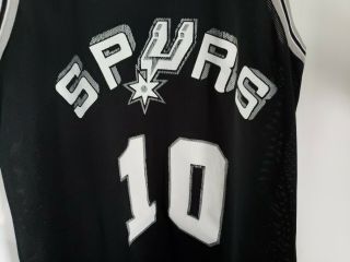 Rare Vintage 90s Champion San Antonio Spurs Dennis Rodman 10 Jersey Mens 44 L 2