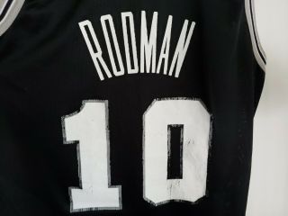 Rare Vintage 90s Champion San Antonio Spurs Dennis Rodman 10 Jersey Mens 44 L 6