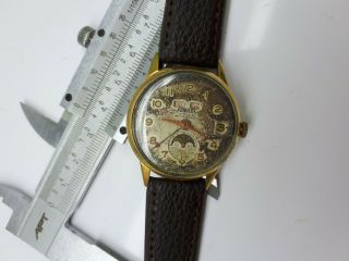 VINTAGE BAROLUX DATOFIX SUB SECOND TRIPLE DATE MOONPHASE WATCH SWISS XRARE 3