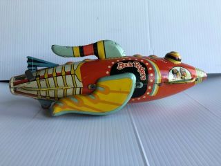 Vintage All 1930 ' s Marx Buck Rogers Rocket Ship Wind Up Toy C9 2