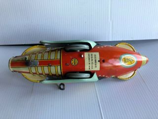 Vintage All 1930 ' s Marx Buck Rogers Rocket Ship Wind Up Toy C9 8