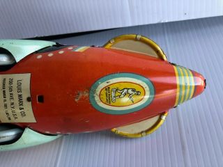 Vintage All 1930 ' s Marx Buck Rogers Rocket Ship Wind Up Toy C9 9
