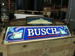 Vintage Busch Beer Lighted Sign Pool Table Bar Club Game Room Man Cave 3