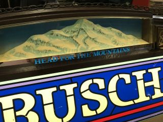 Vintage Busch Beer Lighted Sign Pool Table Bar Club Game Room Man Cave 5