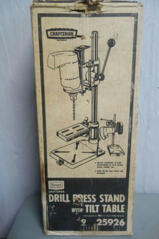 Craftsman Drill Press Model 335.  25926 With Vintage Crown Logo