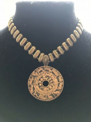 Vintage Joseff Of Hollywood Zodiac Bookchain Necklace