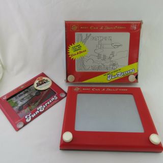 A3 - Vintage Etch A Sketch Usa Made With Dukes Of Hazard Stencils No.  505t