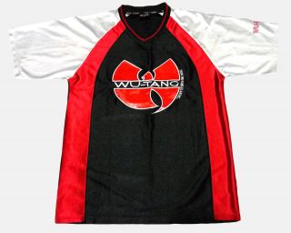 Vintage Wu - Tang Clan Jersey Shirt Wutang Sportwear 1996 Size Small Fit Large
