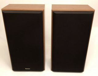 MCM Wood Speakers Technics SB - CR77 3 - Way Vintage Floor Stereo Home Music Speaker 4