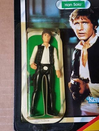 Star Wars Kenner Return of the Jedi 65 bk Han Solo Rare Alternate pic Unpunched 3