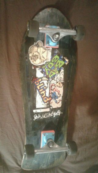 Vintage 1989 Circle A Bob Schmelzer Complete Skateboard W/ Trackers & Mini Rats