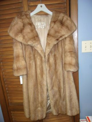 Vintage Mink Coat 3/4 " Sleeves