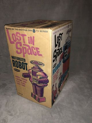 VINTAGE 1966 LOST IN SPACE TOY Motorized ROBOT By REMCO 10