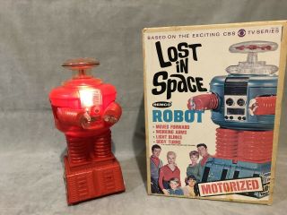 Vintage 1966 Lost In Space Toy Motorized Robot By Remco