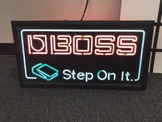 Boss Pedals Step On It Store Sign Rare