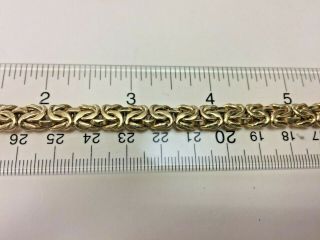 Vintage Italian 18K Yellow Gold 7MM Bracelet (19.  4 grams) (stamped 18K Italy) 2
