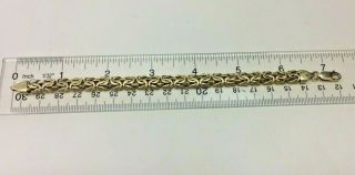 Vintage Italian 18K Yellow Gold 7MM Bracelet (19.  4 grams) (stamped 18K Italy) 3