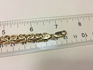 Vintage Italian 18K Yellow Gold 7MM Bracelet (19.  4 grams) (stamped 18K Italy) 4