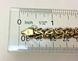 Vintage Italian 18K Yellow Gold 7MM Bracelet (19.  4 grams) (stamped 18K Italy) 5