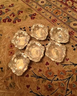 6 Frank M.  Whiting American Antique Sterling Silver Candy,  Nut,  Dishes 4 " 4.  32oz