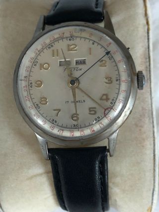 Very Rare Vintage Fulton Day/date Wristwatch (1940s)