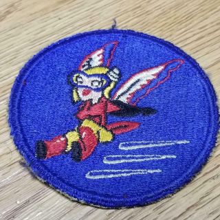 Rare Us Wwii Usaaf Army Air Force Wasp Fifinella Patch Very Good Cond