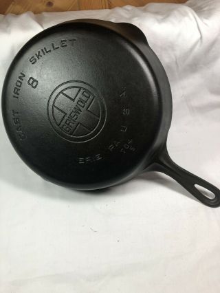 Vintage Fully Restored Griswold 8 Large Logo 704 S Cast Iron Skillet