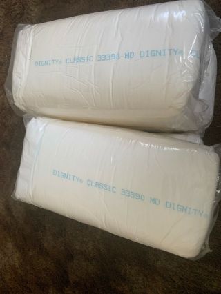 Vintage old stock 96 Medium Adult Plastic Backed Diapers Dignity ABDL 2