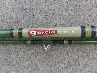 Vintage Garcia Conolon 8210 - A 7 ' Fiberglass Spinning Rod 1970 ' s USA 2