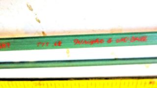 Vintage Wright & McGill Toughy Square Solid Glass Spinning Rod 8