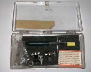 Vintage 1920 ' s - 1940 ' s Wold A - 1 062050 W.  C.  Airbrush with Case & Accessories 3