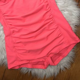 Seafolly US 12 AUS 16 Pink One Piece Goddess Maillot Boy Leg Swim Bathing Suit 3