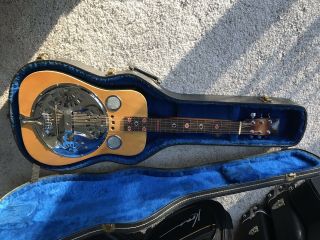 Vintage Square Neck Wood Dobro Resonator Guitar (1984)