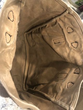 Filson Distressed Vintage Canvas And Leather Tote Bag 8