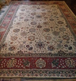 X Large Hand Tufted Wool & Silk Oriental FRITH Rug HANDMADE CARPET Floral AGRA 3