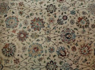 X Large Hand Tufted Wool & Silk Oriental FRITH Rug HANDMADE CARPET Floral AGRA 5