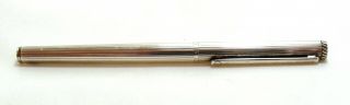 Dunhill Fountain Pen,  Vintage Gemline Model Silver Old Stock 33065