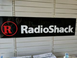 Radio Shack Sign No Longer In Business Very Rare 48” X 12” Sign Wow Great Cond