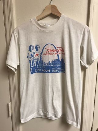 Rare Vintage 1983 Nike Shirt St Louis Arch Run Rare Medium