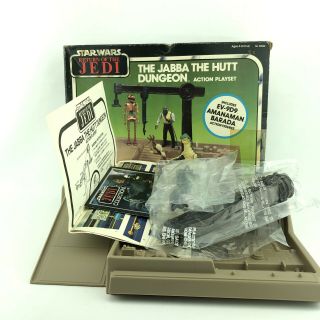 Vintage Star Wars Jabba The Hutt Dungeon Action Playset