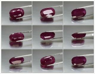 CERTIFICATE Inc.  Huge Rare 14.  45ct 17.  6x11.  8mm Oval Natural Unheated Red Ruby 3