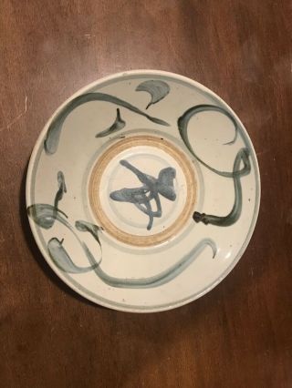 Antique Chinese Blue - And - White Porcelain Plate Ming?