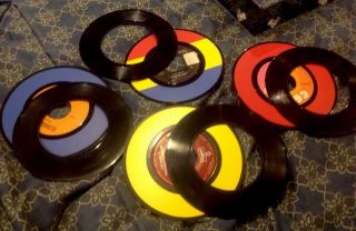 VINTAGE JIM RAINHO ' S COLOR SYMPHONY 45 RECORDS RARE COLLECTIBLE COND 5