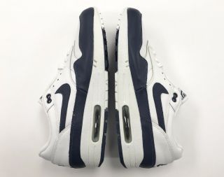 Vintage 2003 Nike Air Max 1 Midnight Navy White Size 13 Men Leather Shoes 2