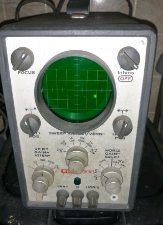 Vintage Eico Dc Wideband Oscilloscope Mdoel 435 Power On Unsure How To Test