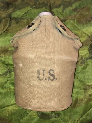 Ww2 Us Army M1910 Canteen Set 1942 G & R Co. ,  Cover,  Cup (1943),  Aluminum Canteen