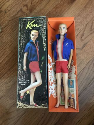 Vintage Mattel " Bendable Legs " Ken Doll 1020 -